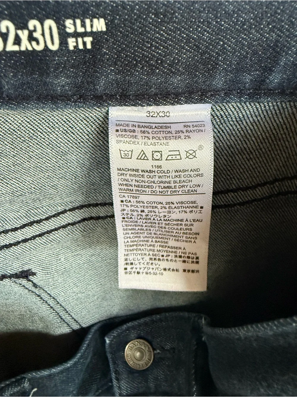 Banana Republic Men’s Dark Blue Stretch Jeans